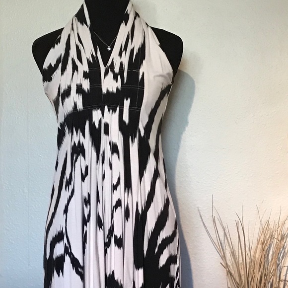 Bel Kazan Mini Halter Dress Medium - Picture 2 of 6